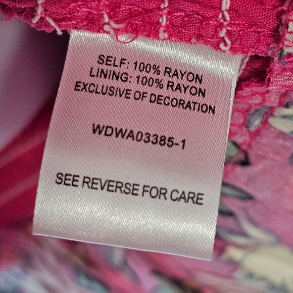 Lost+Wander Meet Me In Bali Floral Mini Smocked Dress Pink Women Medium NWT - Picture 14 of 15